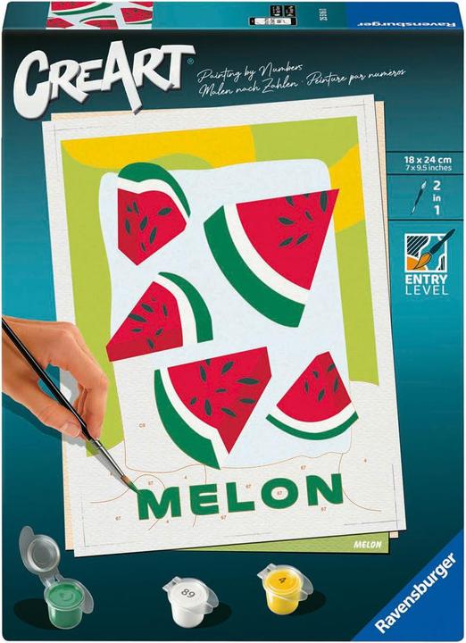 Actual product image Ravensburger CreArt - Painting by numbers 25516 - Melons - from 12 years for beginners