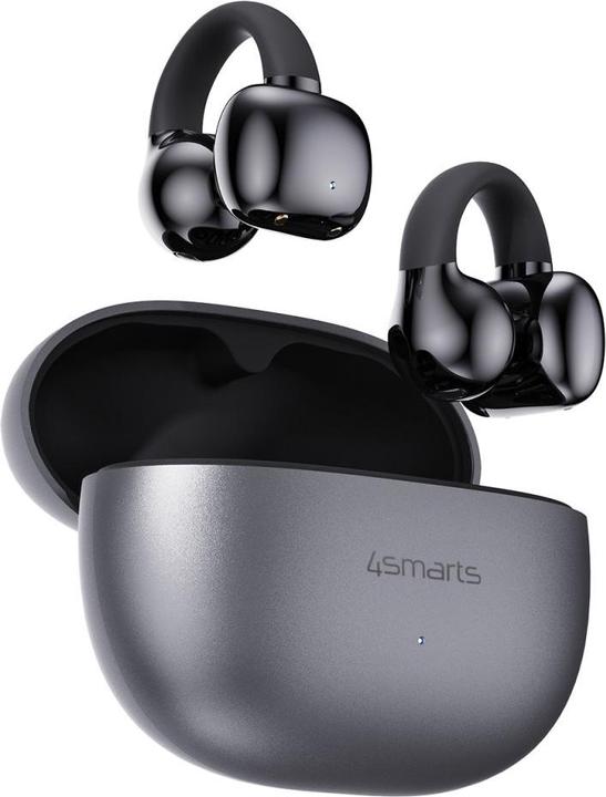 Actual product image 4smarts Open-Ear-Kopfhörer SkyBuds Clip Grau, Detailfarbe: Grau (NC, 28 h, Wireless)