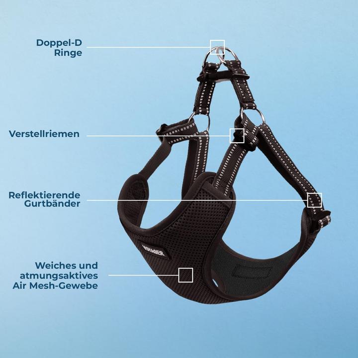 Image du produit Voyager Hundegeschirr mit Reflektorstreifen (L, Chien)