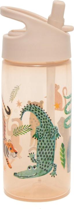 Actual product image Petit Monkey Straw bottle, Upside Down Animals (0.38 l)