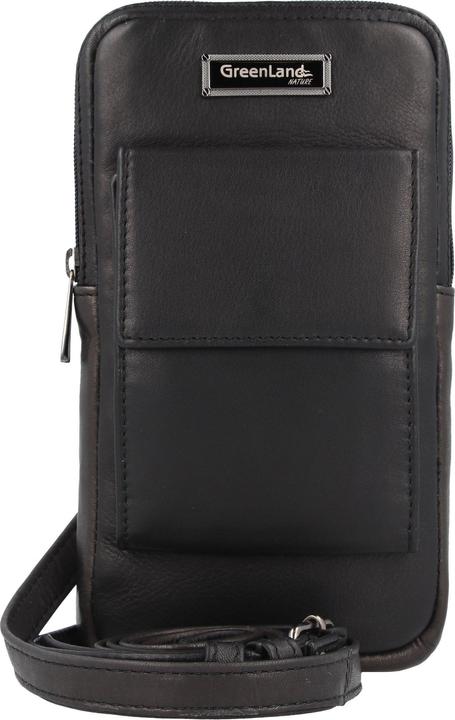 Produktbild Greenland Nature Black Nappa Handytasche Leder 11.5 cm