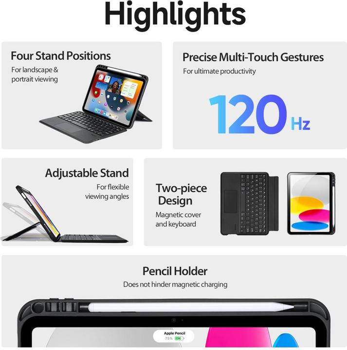 Actual product image Dux Ducis - DK Tastatur (CH, iPad 10.9 (2022))
