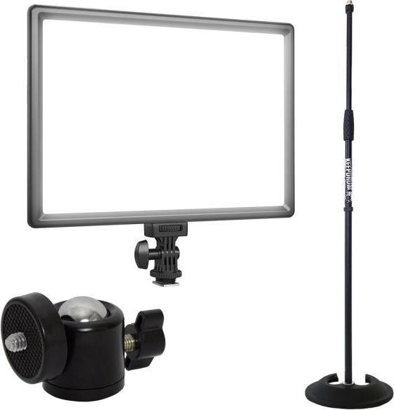 Neewer Dauerlicht NL192AI LED Flächenleuchte mit Stativ und Kugelgelenk (Flächenleuchte)