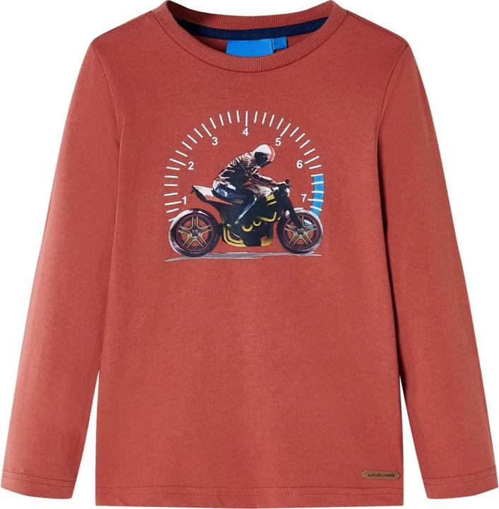 VidaXL Kinder-Langarmshirt Henna 92,Material: 100 % Baumwolle,Farbe (92)