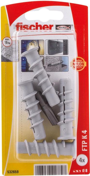 Produktbild Fischer Turbo Porenbetondübel FTP K 4 K (4) (4 Stk.)