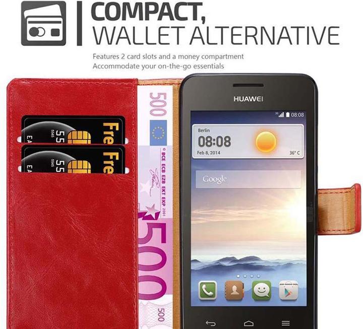 Actual product image Cadorabo Book Luxury Cover (Huawei Ascend Y330)
