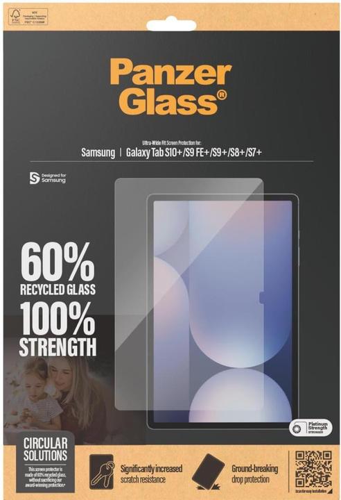 Image du produit PanzerGlass Ultra-Wide Fit (1 pièce(s), Galaxy Tab S7+, Galaxy Tab S8+, Galaxy Tab S9 FE+, Galaxy Tab S9+, Galaxy Tab S10+)