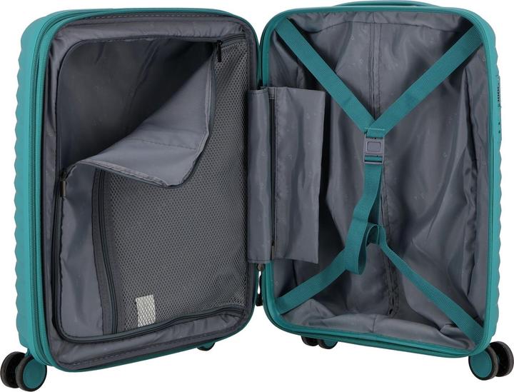 Image du produit D&N Travel Line 4500 4 roues trolley cabine S 55 cm avec soufflet d'extension (38 l, Bagage à main (jusqu'à 50l))