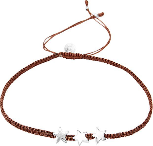 Actual product image Leyda Bracelet Star (21 cm, Silver 925, Cotton)