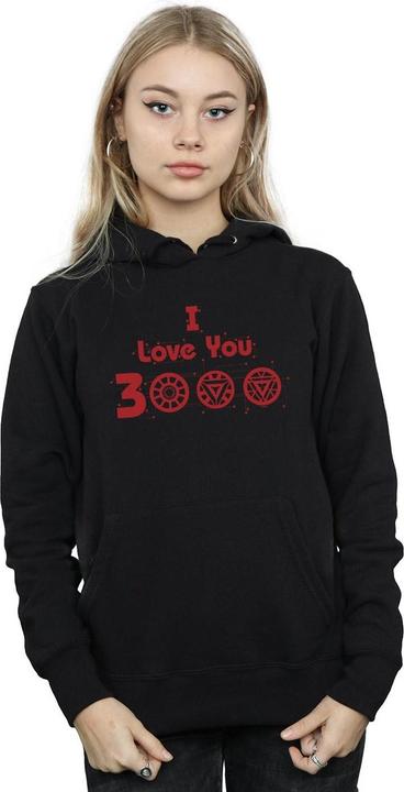 Actual product image Womens/Ladies Avengers Endgame I Love You 3000 Circuits Hoodie (S)