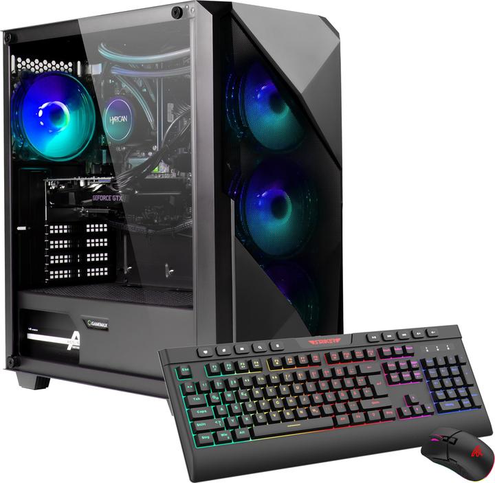 Hyrican Gamemax Striker 7448 Ryzen 7 7800X3D 32GB/1TB SSD RTX 5070Ti Win11 (AMD Ryzen 7 7800X3D, 32 GB, 1000 GB, GeForce RTX 5070 Ti)
