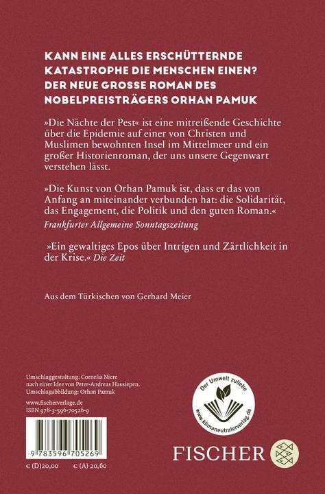 Produktbild Die Nächte der Pest (Deutsch, Orhan Pamuk, Gerhard Meier, 2023)