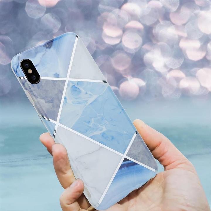 Actual product image Cadorabo IMD TPU Colorful Marble Cover (Apple iPhone X)