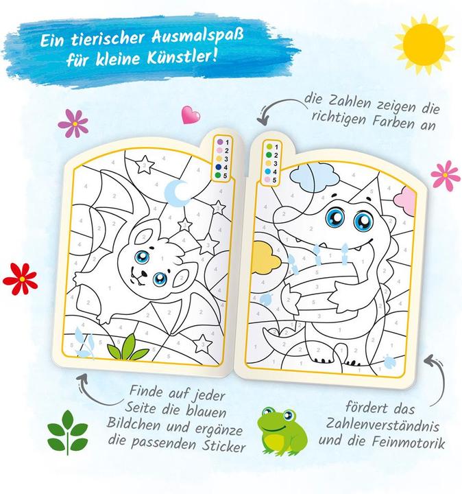 Produktbild Malen nach Zahlen 1. Level Malbuch