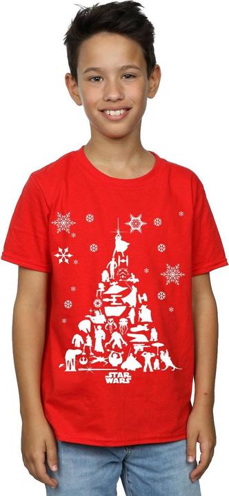 Actual product image Star Wars Boys Christmas Tree T-Shirt (140, 146)