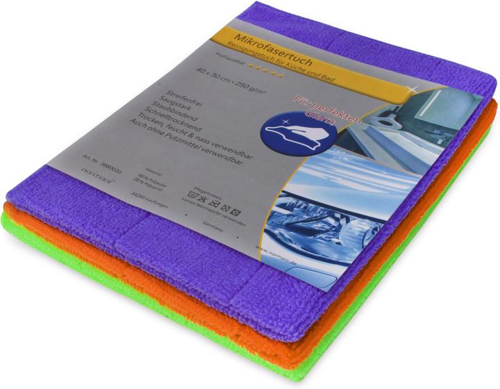 Image du produit Normani 6 pièces Chiffon en microfibre Chiffon de nettoyage pour la cuisine et la salle de bain (12 pcs)