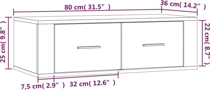 Image du produit VidaXL Eloise (80 x 36 x 25 cm)