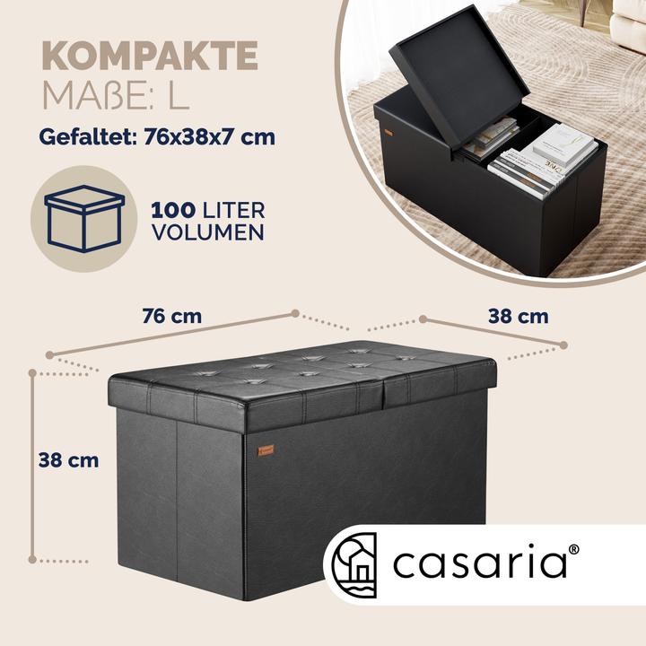Immagine prodotto Casaria Cassapanca con spazio per riporre gli oggetti (80 cm)