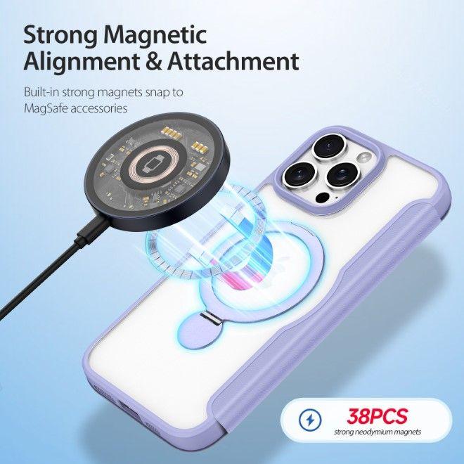 Immagine prodotto Dux Ducis Custodia in pelle Skin X Pro 360° Ring Stand Series (Apple iPhone 16 Pro)