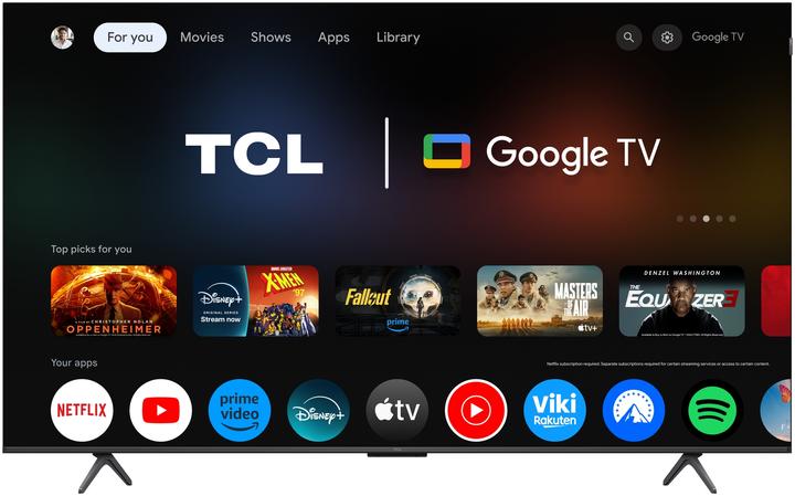 Actual product image TCL 55P8K 55" 4K QLED HDR Smart TV (55", QLED, 4K, 2025)