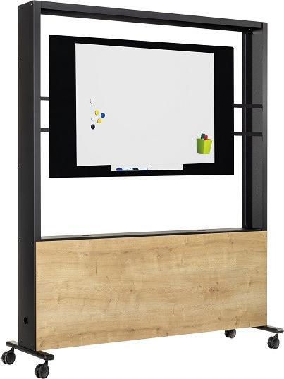 Immagine prodotto DSS Supporto per monitor, arrotolabile, nero/faggio (75", 75 kg)