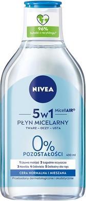 Actual product image NIVEA Micellar Nourishing Fluid Is A Normal And Mixed Complexion Of 400Ml (Powder, 400 ml)