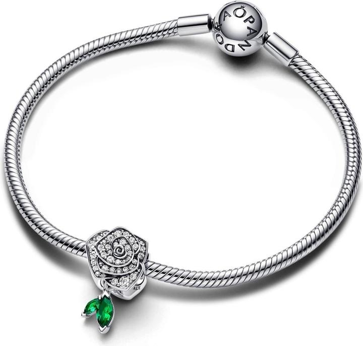 Produktbild Pandora Charm Funkelnde BlÃ¼hende Rose (Silber 925)