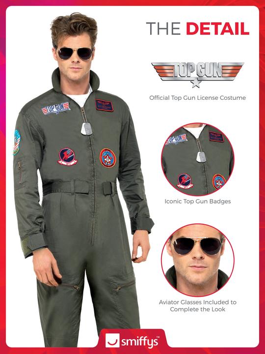 Produktbild Smiffys Top Gun: Deluxe (M)