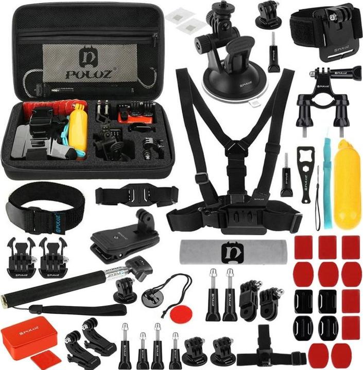 Produktbild Puluz 53 in 1 Accessories Total Ultimate Combo Kit with EVA Case for GoPro, Insta360, DJI and Other Cams (GoPro Hero4)