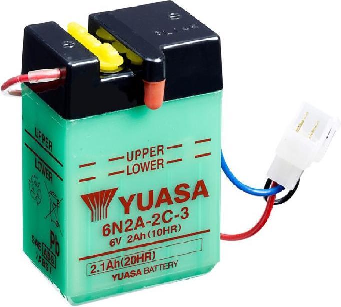 Produktbild Yuasa Motorradbatterie 6V 2Ah (6 V, 2 Ah)