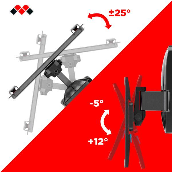 Immagine prodotto Meliconi Supporto Monitor Slimstyle Plus 200ST Nero (Muro, 45", 30 kg)