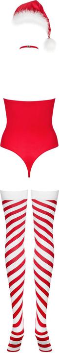 Produktbild Obsessive Kissmas Sexy Christmas Costume - Red (S/M)