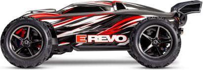 Actual product image Traxxas M.TRUCK E-REVO 1:16 4WD EP RTR RED w/USB-C Charger & Battery (RTR Ready-to-Run)