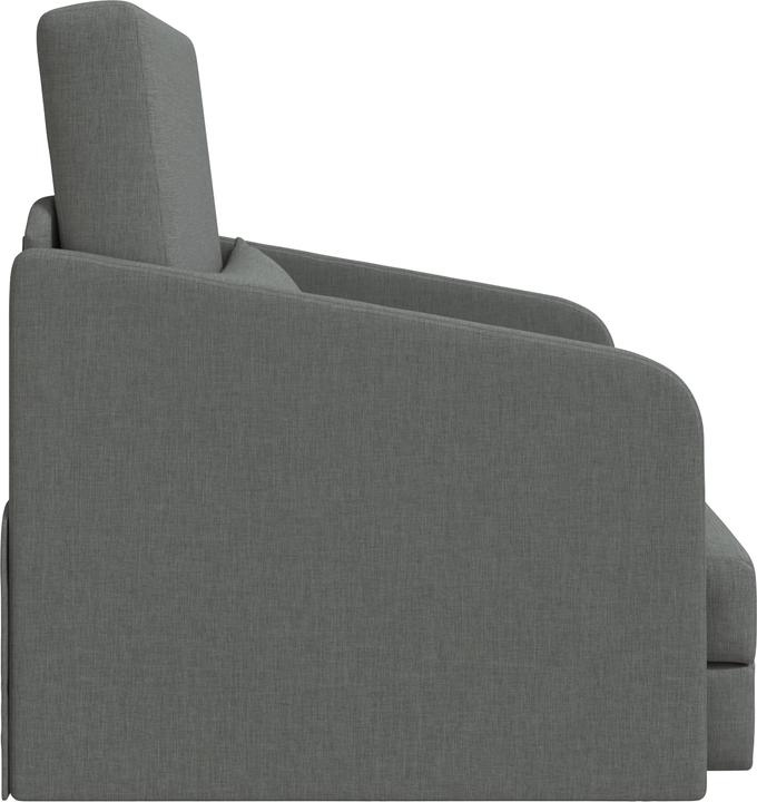Actual product image VidaXL Floor sofa bed 2-in-1 dark grey 65x80x83 cm fabric (2 person sofa)