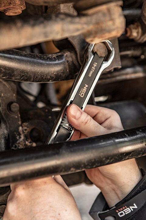Actual product image Neo adjustable ring spanner (Adjustable ring spanner, double end 5-27mm) (27 mm, 19 mm, 16 mm, 23 mm, 10 mm, 18 mm, 5 mm, 17 mm, 6 mm, 20 mm, 26 mm, 11 mm, 25 mm, 15 mm, 14 mm, 9 mm, 21 mm, 22 mm, 7 mm, 24 mm, 8 mm, 12 mm, 13 mm)