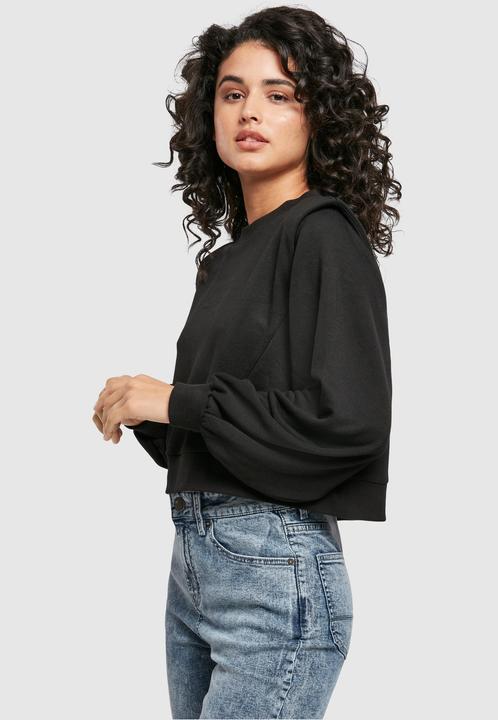 Actual product image Urban Classics Ladies Padded Shoulder Modal Terry Crewneck (XXL)