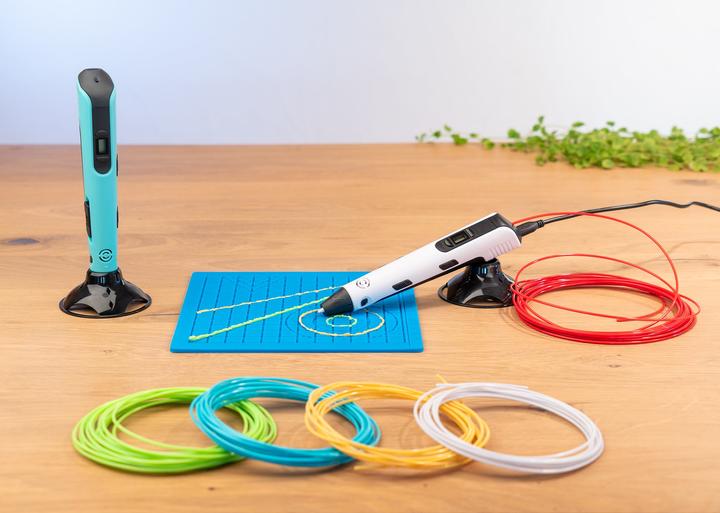 Immagine prodotto Monox Penna 3D Big Pack, set iniziale con filamenti, tappetino in silicone, libretto di modelli - bianco