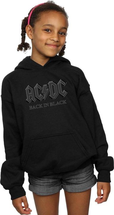 Actual product image AC/DC Girls Back In Black Hoodie (152, 158)