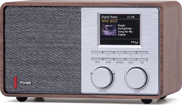 Pinell Supersound 201W - Radio de table DAB+/Internet - walnoothout
