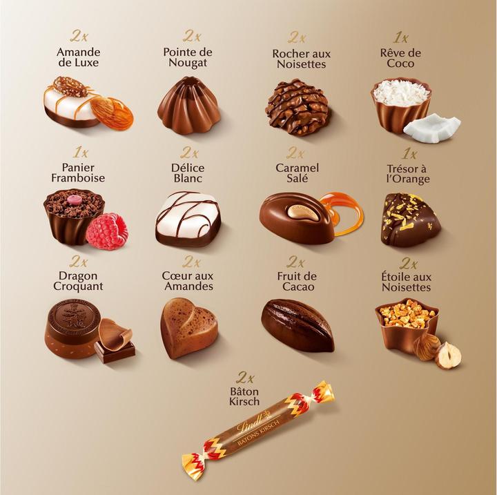 Image du produit Lindt Pralinés Connaisseurs Assortis (230 g)
