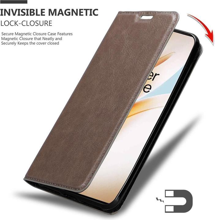 Actual product image Cadorabo Book Invisible Magnet Cover (OnePlus 8 Pro)