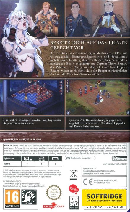 Produktbild Ravenscourt Ash of Gods: Redemption (Switch Lite, Switch OLED, Switch, EN)