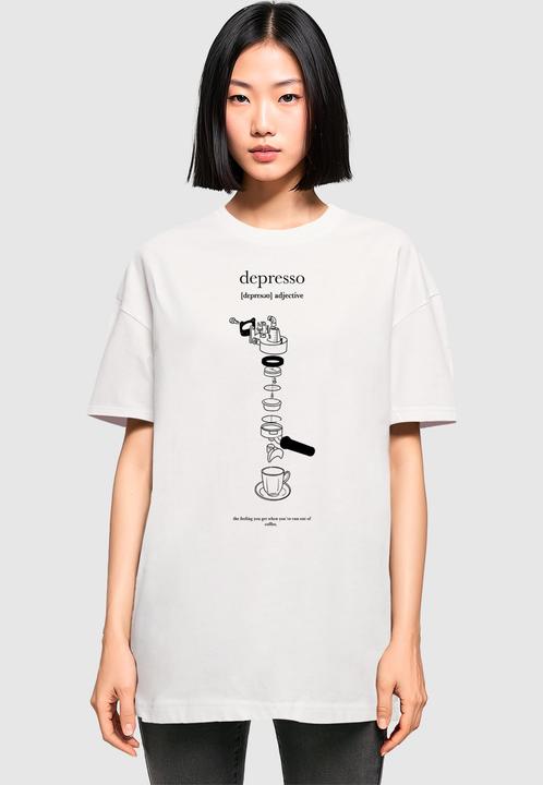 Image du produit Mister Tee MisterTee Ladies Depresso Oversized Boyfriend Tee - 167151 (XXL)