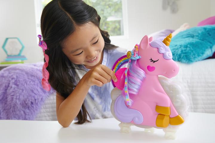 Actual product image Polly Pocket Unicorn Hair Game Box