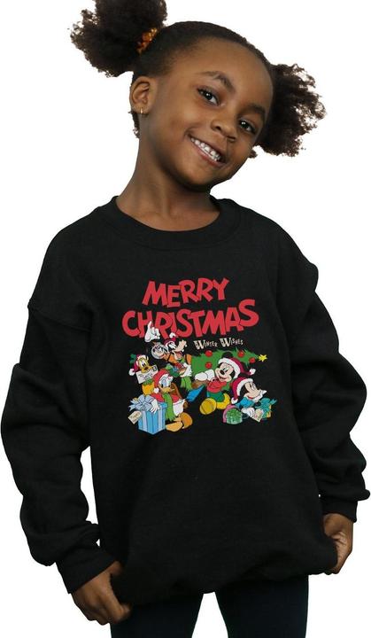 Actual product image Disney Girls Mickey And Friends Winter Wishes Sweatshirt (152, 158)