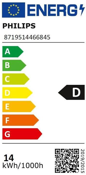 Energie-Label Philips Master (G13, 14 W, 2100 lm, 1 x, D)