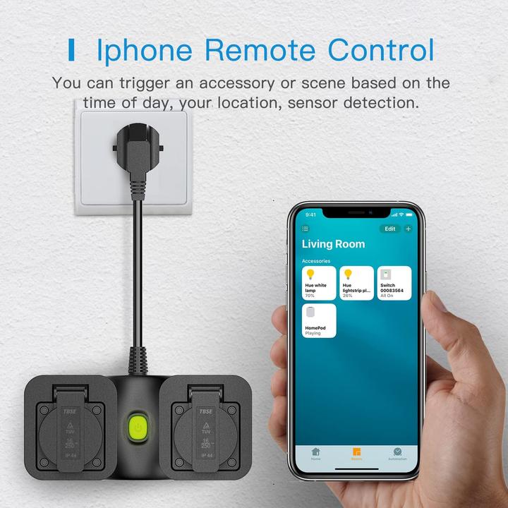 Immagine prodotto Meross Smart WiFi Indoor/Outdoor Plug Homekit