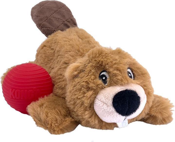Actual product image KONG Cozie Pocketz Beaver M 24 X 18 X 7,5cm (Plush toy dog)
