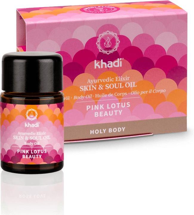 Actual product image Khadi Body oil Pink Lotus Beauty 10 ml (Body oil, 10 ml)