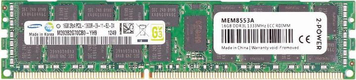 Produktbild 2-Power 16GB DDR3 1333MHz RDIMM LV (1 x 16GB, 1333 MHz, DDR3-RAM, DIMM)